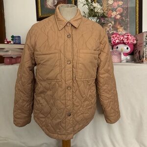 Tan quilted jacket